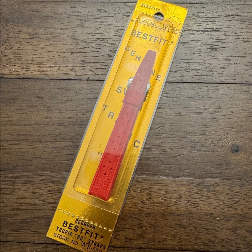 Bestfit Watch Strap Womens Red Tropic 66 Vintage Swiss Made WB-550